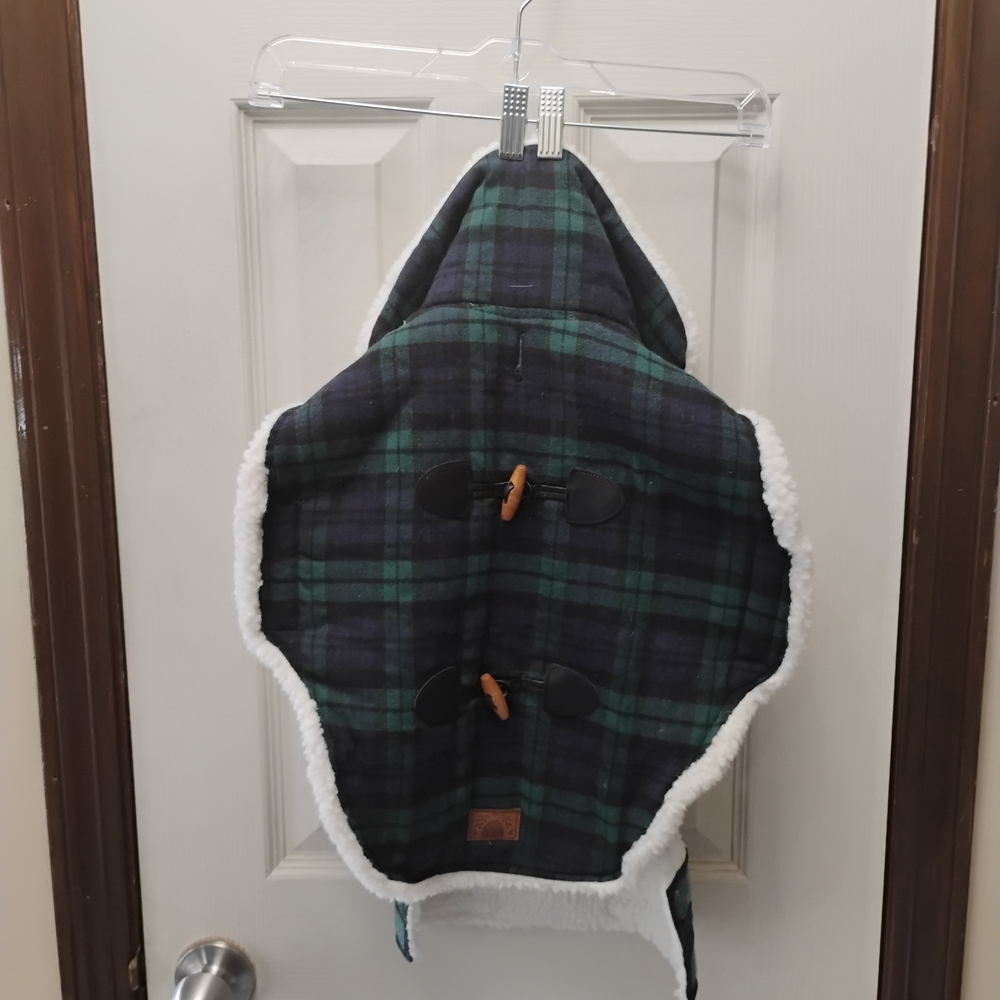 Plaid Dog Coat with Hood